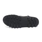 Cow Leather Upper Black Mens Leather Casual Boots