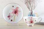 11oz Smooth Personalised China Tea Cup Afternoon Tea Set Edge Chip Resistance