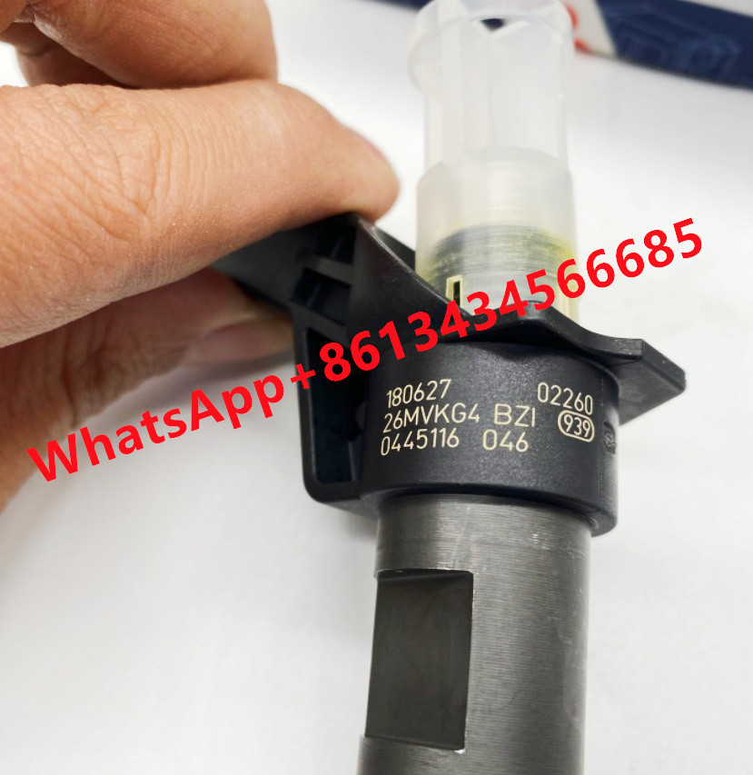 0986435424 Common Rail Fuel Diesel Injector For 0445116045 0445116046 31303409