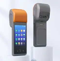 1/2GB RAM Mobile POS Android Terminal with Restaurant POS Software and Built-in Receipt Printer