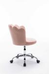 Pink Swivel Shell Chair D17.72inch