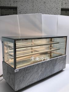Quality R134A Refrigerant Cake Display Chiller Rustproof Dynamic Fan Cooling wholesale