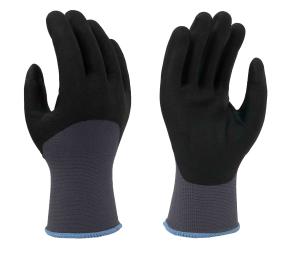 Quality Grey Seamless Knitted Nitrile Gloves 3/4 dipping wholesale