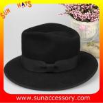4630376 Sun Accessory customized winner fashion 100% wool felt fedora hats