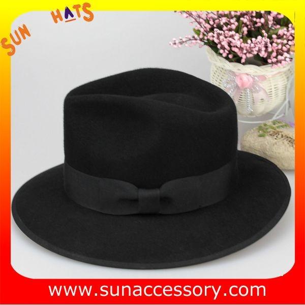 4630376 Sun Accessory customized winner fashion 100% wool felt fedora hats