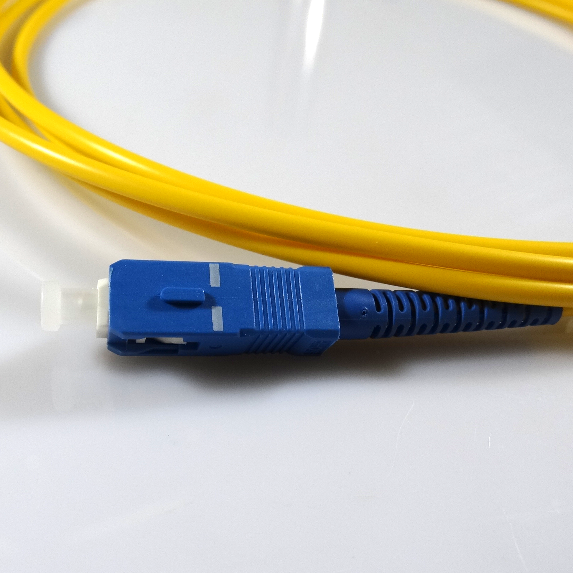 Dia 3mm 1550nm Fiber Optic Patch Cord G657A1 SC UPC Single Mode Simplex 0