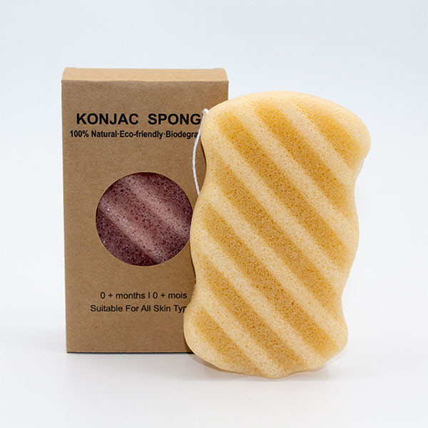 Private Label Konjac Activated Wave Cleansing Sponge 8.6×6.5×2.5cm