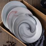 Banqueting Pink Blue Black Colored Porcelain Dinnerware LFGB Approved
