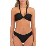Female Push Up Bandeau Bikini Short Sleeve Swimwear Women Side Tie Bathing Suits