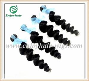 Quality Brazilian 5A virgin remy hair weave ,natural color(can be dye) loose wave 10''-26''length wholesale