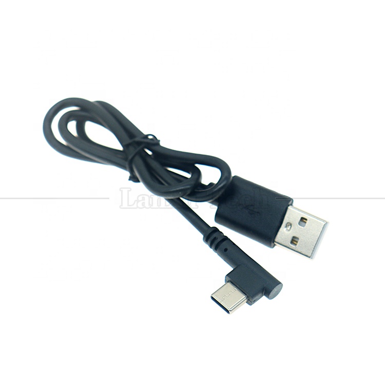 High Quality 90 Degree Right Angle USB to Type C Data Charger Cable for Phone Tablet Camera