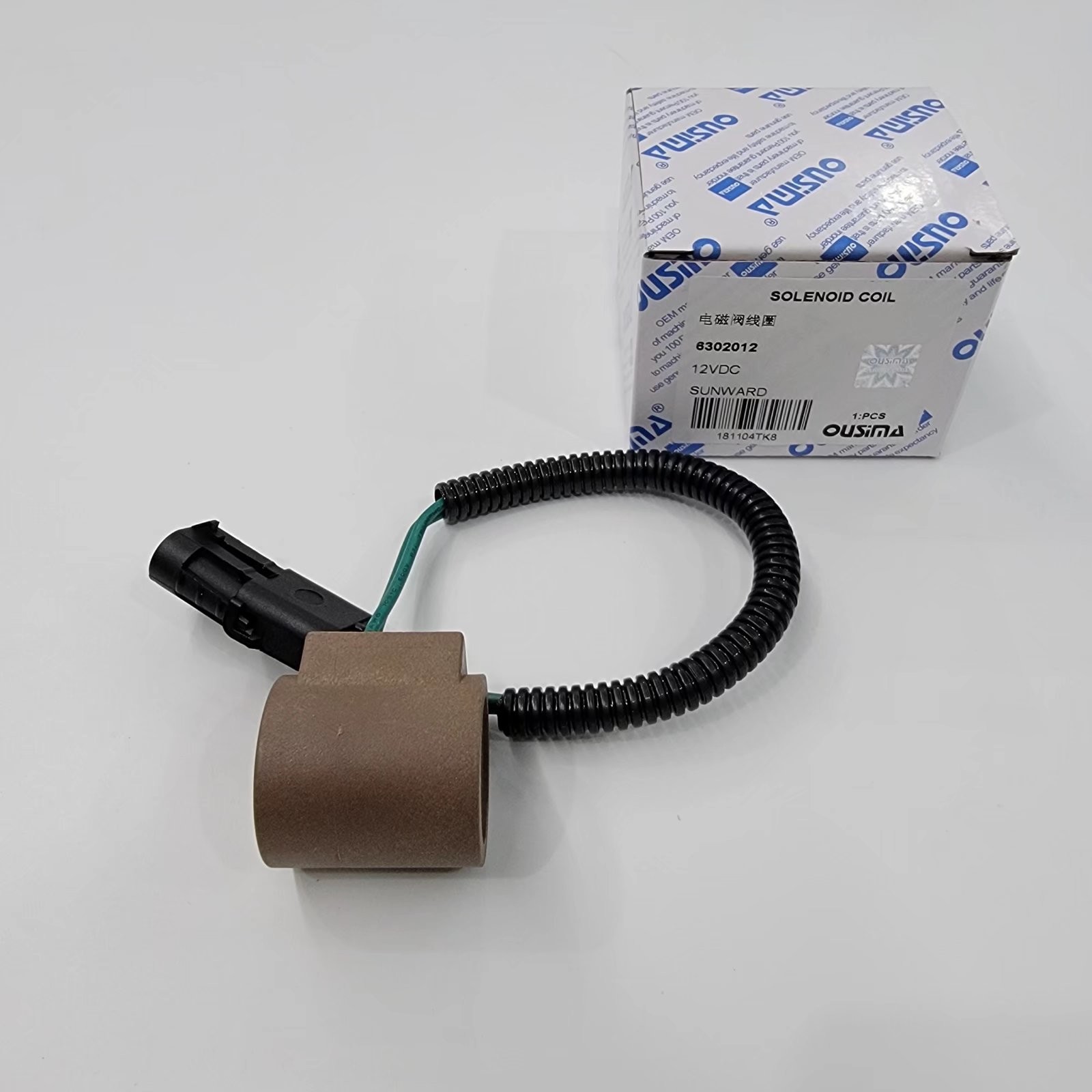 6302012 Solenoid Valve Coil Wire Leads 12V DC For Sunward