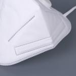 Ear Mounted White KN95 Filter Mask Folding Valved Dust Mask 155mm*105mm