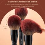 Jessup 13pcs Makeup Brushes Big Powder Foundation Highlighter Concealer Contour