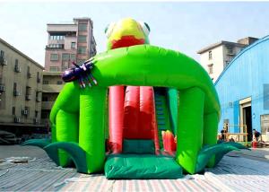 China Kids EN 14960 CE Dinosaur Inflatable Slide Jumping Castle on sale