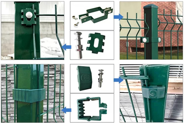 Pvc Coated 6mm 3d Welded Wire Fence For Highway