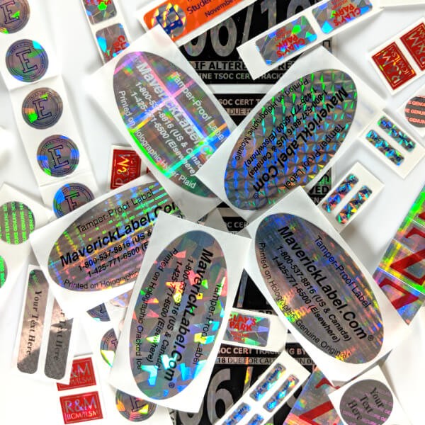 Waterproof Die Cut Security Hologram Stickers , Hologram Original Sticker