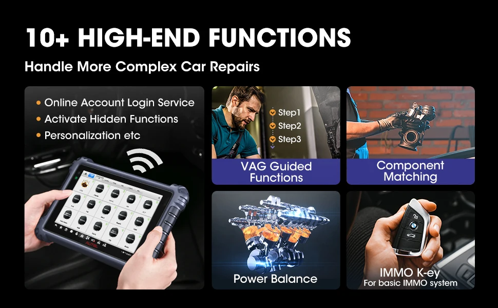 Autel MK906PRO Car Diagnostic Tool Bi-Directional Scanner CAN FD DOIP Support Upgraded MK906BT MS906BT