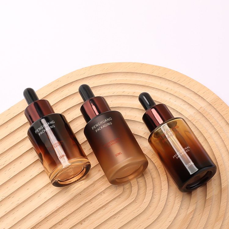 Essential Oil Glass Dropper Bottles Custom Painting 30ml Empty Skin Care