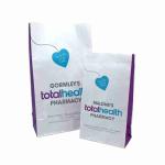 Custom White Pill Medicine Paper Prescription Bags Kraft SOS Bags For Hospital