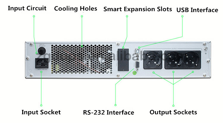 Networking Rackmount Ups 2000va 1600w 220v Ups Power Supply Unit