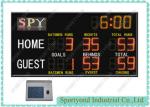 Red / Yellow Electronic Cricket Scoreboard , Outdoor Football Electronic