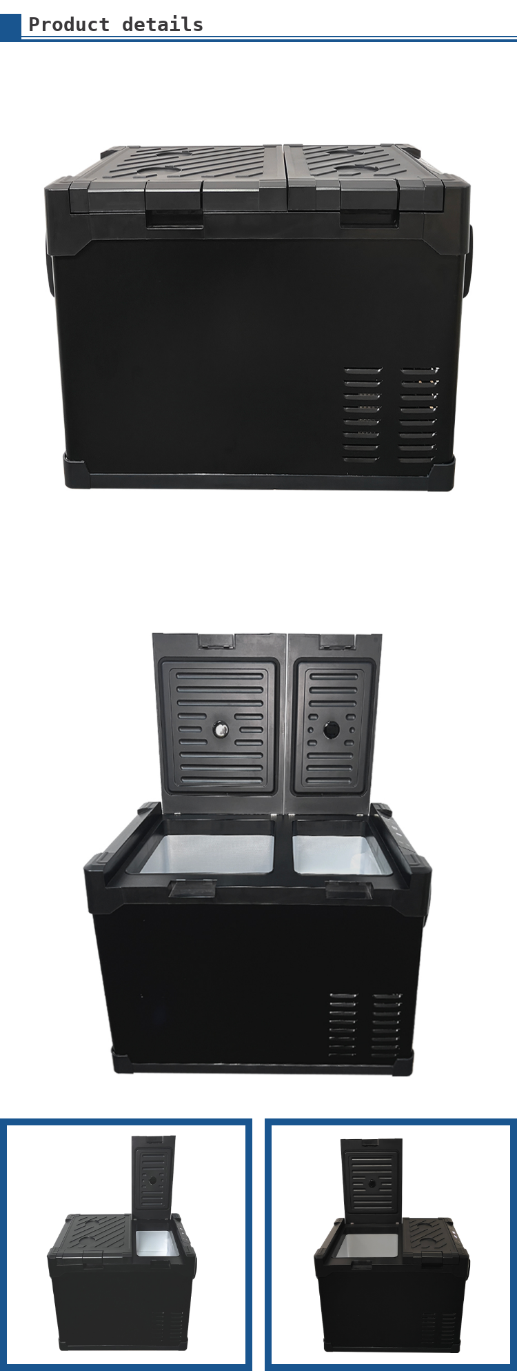 Defrost Type Manual Defrost 12/24V DC Portable Car Fridge for Outdoor Adventures
