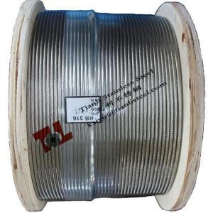 Quality AISI 304 1x19 8mm Stainless Steel Wire Rope wholesale