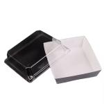 Custom Transparent Cover Kraft Paper Fast Food Boxes for Sandwich Burger Cake
