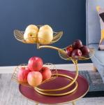 Powder Coated Anti Corrosion 0.8KG Steel Fruit Basket Three Storey