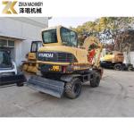 6Ton Used Hyundai R60W Wheel Excavator Yanmar Engine