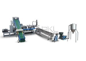 Quality 300KG H Plastic Granulating Line HDPE LDPE Polythene Bag Recycling Machine wholesale