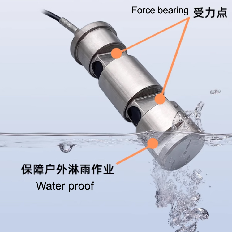 SC9B 1Ton alloy steel shear load pin-type load cell for crane compression tension shaft pin weight sensor load cell