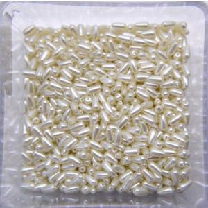 Quality High Quality ABS Plastic Bead DIY 4mmx8mm Drop Pearl Beads wholesale