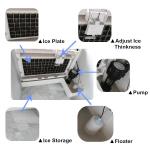 2000lbs Commercial Ice Maker Automatic Cube Ice Making Machine