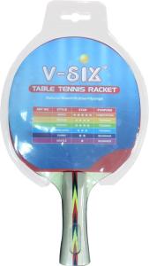 Quality 2 Star ITTF Rubber Ping Pong Bat , Long Handle Table Tennis Bats Standard Size wholesale