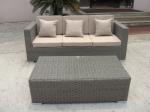 1pc cane 3 seat sofa