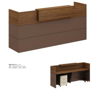 Quality office melamine 2.4m reception desk furniture wholesale