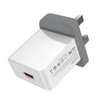Single Ports 18W QC3.0 Cell Phone Charger Adapter