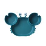 Crab Shape Silicone Suction Bowl Divided Eco Friendly Food Grade For Babies
