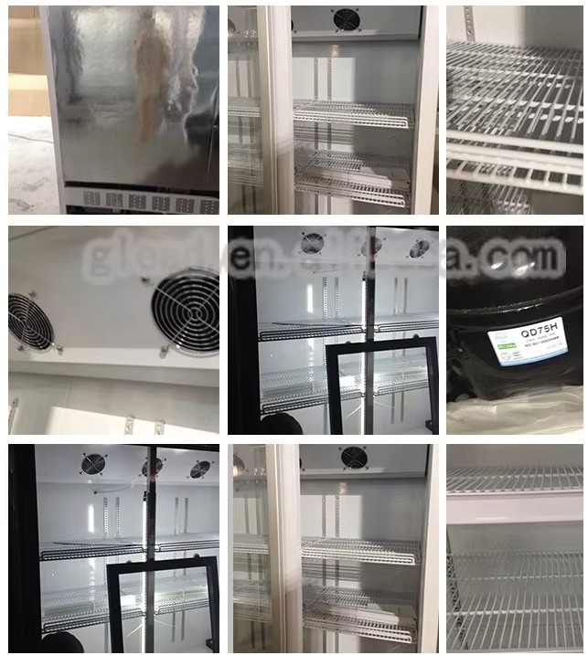 Supermarket Beverage Beer Display Solar Gas Refrigerator Display