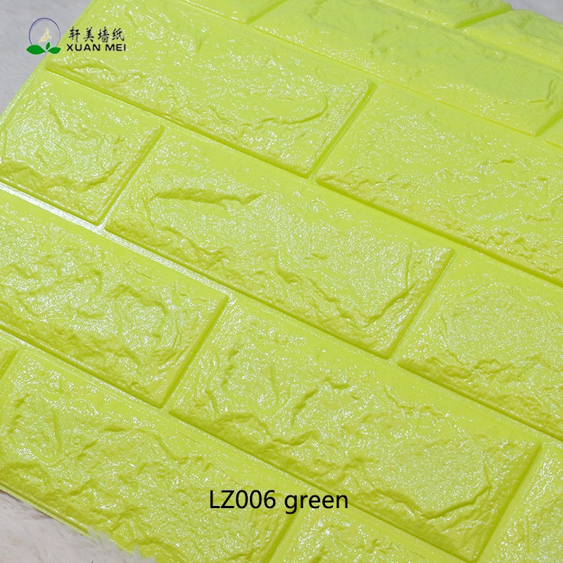 DIY Self Adhesive EVA Foam Wallpapers 3D Brick Wall Stickers for Modern Living Room Decor and Waterproof TV Background
