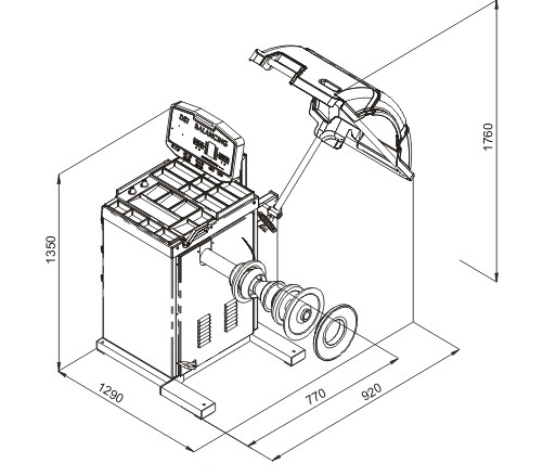 Light Truck and Bus Wheel Balancing Machine truck wheel balancer