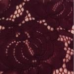 French Eyelash Lace Fabric with cord for Bridal Dress with Ivory / Pink color