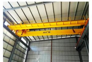 Quality Yellow Painting Double Girder Eot Crane 20ton Capacity With Hoist Trolley wholesale
