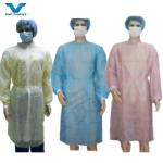 30-50GSM En13795 Disposable Clothing Waterproof SMS/PP/PP PE Isolation Gowns