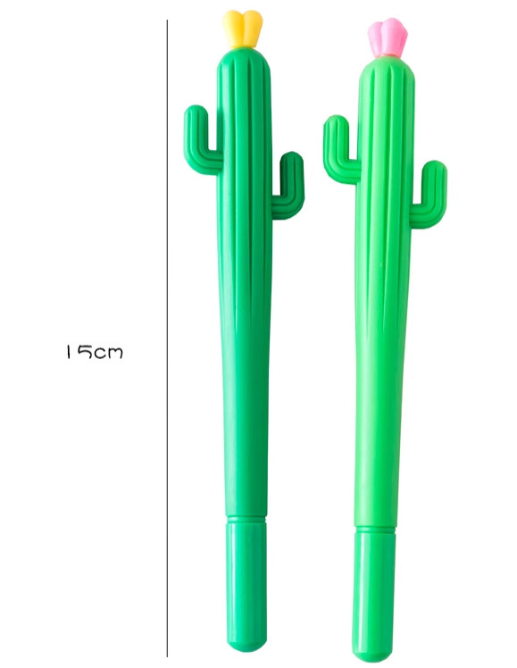 Cute Cactus Neutral Pen Learning Black Signature Pen Primary School Student Award Gift Creative Stationery
