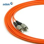 Flat 0.9mm 2.0mm 3.0mm OM2 Fiber Optic Jumper Cable Orange Color