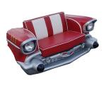 Red Blue Industrial Retro Chevy Car Shape Sofa Couch