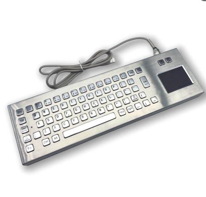 IP65 Industrial Stainless Steel Keyboard Desktop Keyboard waterproof dustproof -40℃